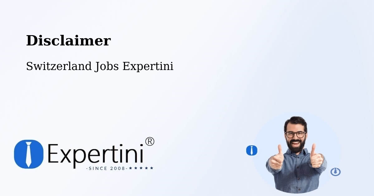 Disclaimer – Derendingen - Switzerland Jobs Expertini